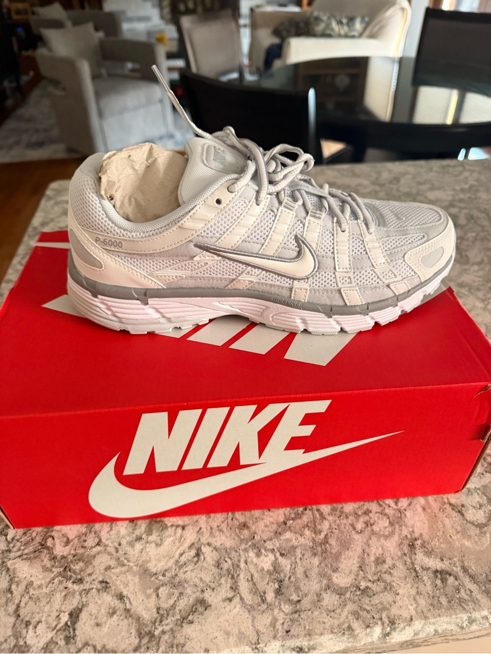 Nike P6000 Sneakers White Gray unisex